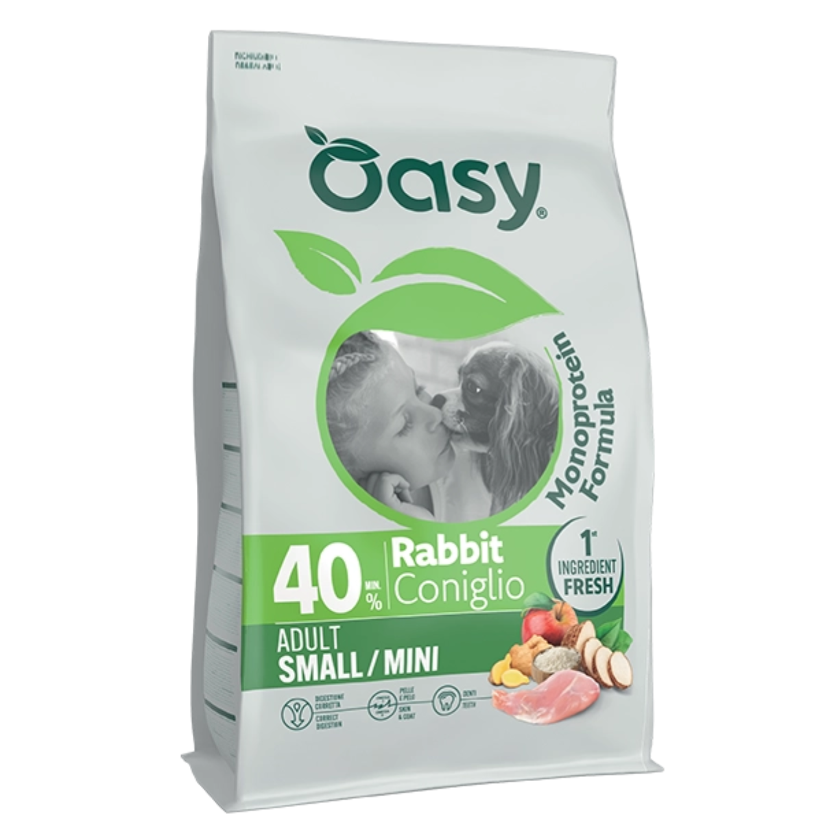 Oasy Dry Dog Monoprotein - ADULT SMALL/MINI RABBIT 800g - 2kg