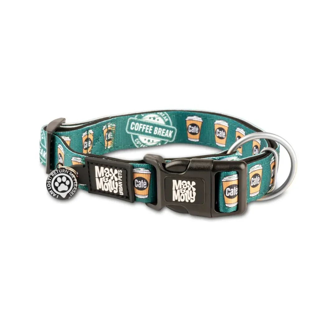 Max&Molly obojok Coffe break XS, S,M, L