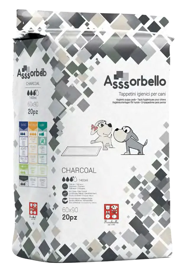 Ferribiella Assorbello charcoal 50ks (60x60cm)