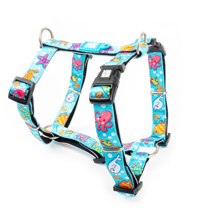 Max&Molly postroj Blue ocean S, M