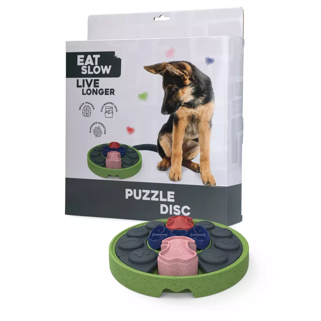 Puzzle disc "eat slow" spomaľovacia miska