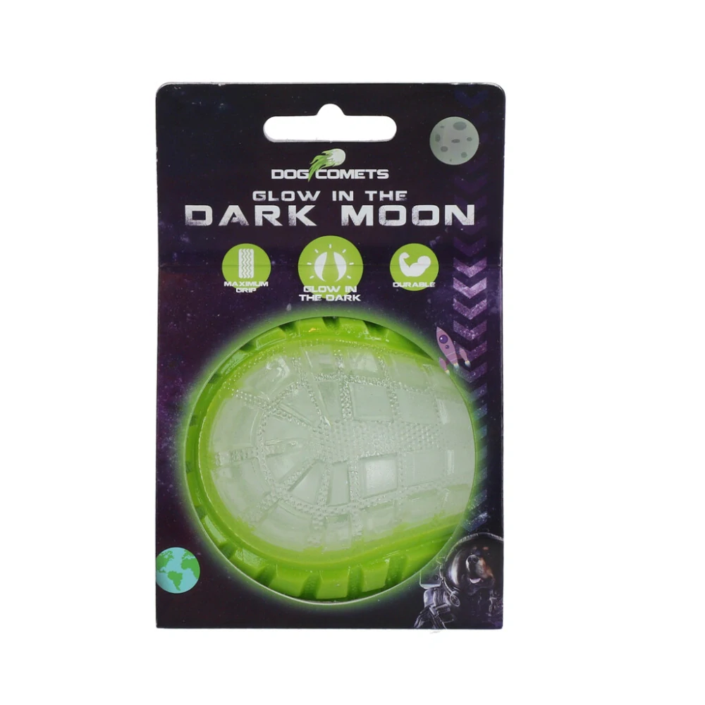 Dog comets Glow in the dark moon lopta S, M, L