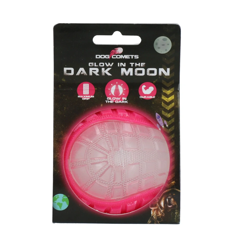 Dog comets Glow in the dark moon lopta S, M, L