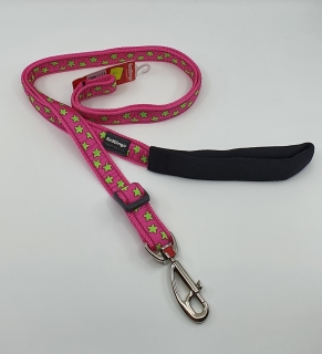 Red Dingo Design Stars Lime on Hot pink L
