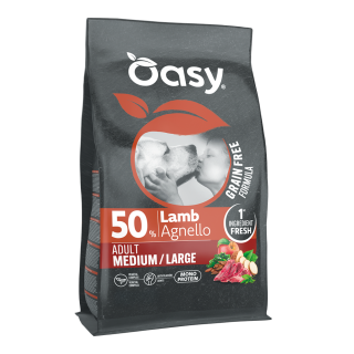 Oasy Dry Dog Grain Free - ADULT MEDIUM/LARGE LAMB 2kg - 10kg