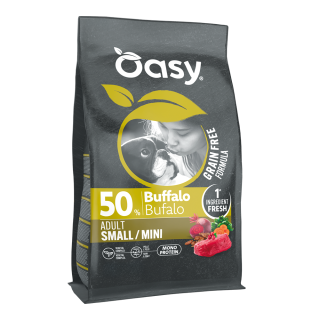 Oasy Dry Dog Grain Free - ADULT SMALL/MINI BUFFALO 2kg