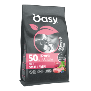 Oasy Dry Dog Grain Free - ADULT SMALL/MINI PORK 6kg