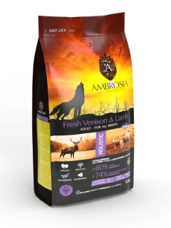 Ambrosia Fresh Venison & lamb ultra premium 12kg