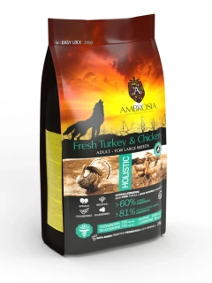 Ambrosia fresh chicken & turkey large breed 12kg
