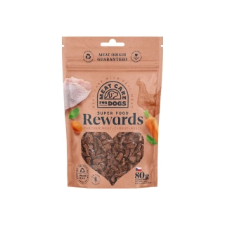 Rewards chicken meat+ carrot+ basil