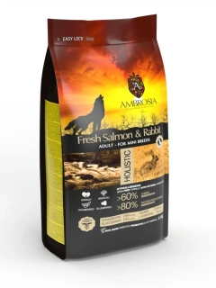 Ambrosia Fresh salmon & rabbit mini 5kg